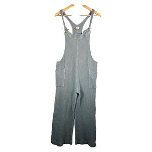 Cache Coeur waffle knit lagen look maternity straight jumpsuit grey sz XL